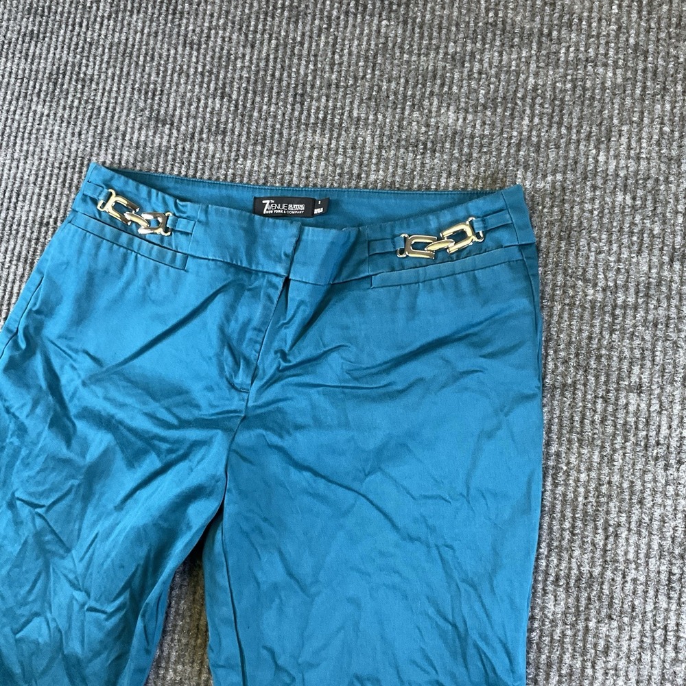 New York‎ & Co 7th Avenue Teal Women's Pants Size 2 READ